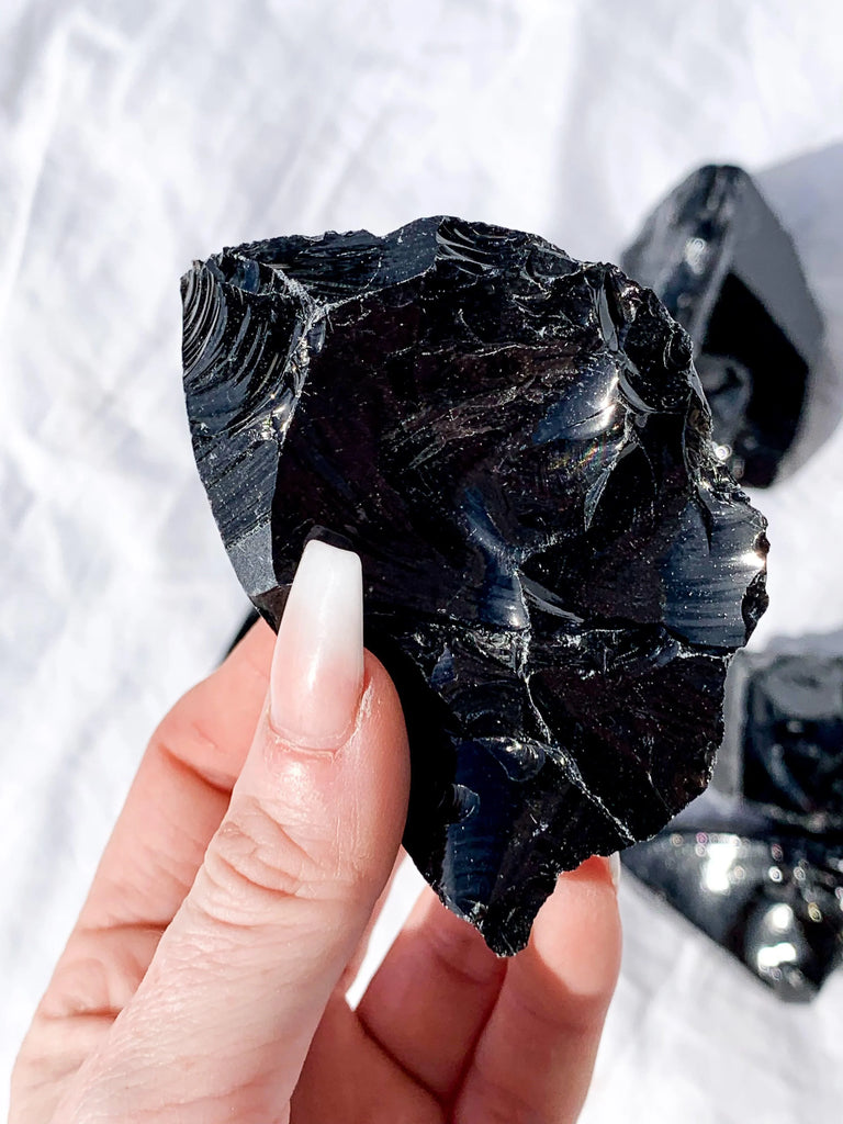 Black Obsidian Rough | Medium - Unearthed Crystals