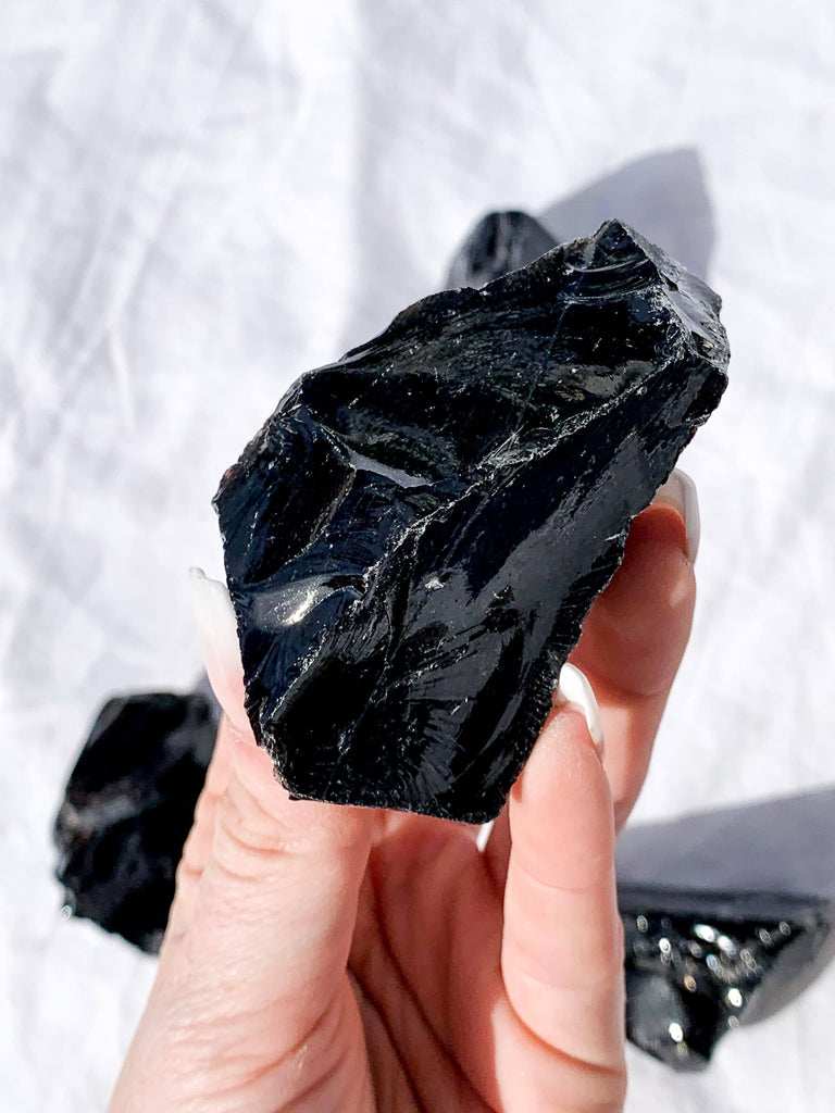 Black Obsidian Rough | Medium - Unearthed Crystals