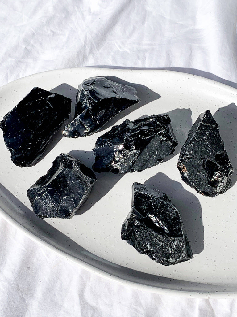 Black Obsidian Rough | Large - Unearthed Crystals