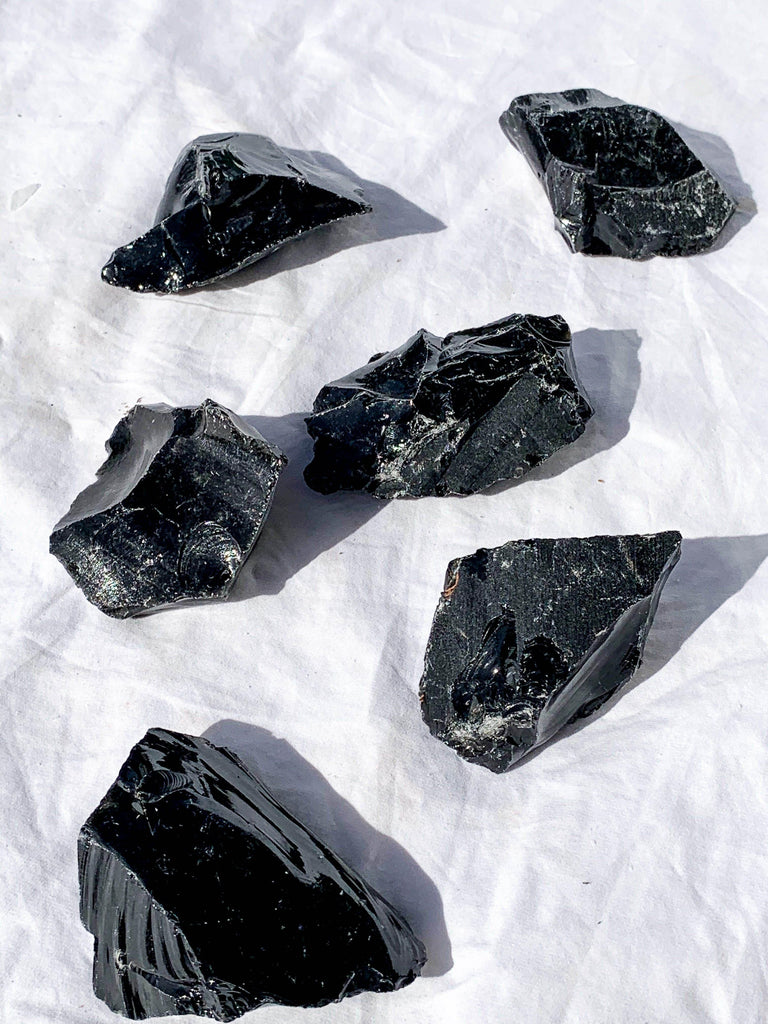 Black Obsidian Rough | Large - Unearthed Crystals
