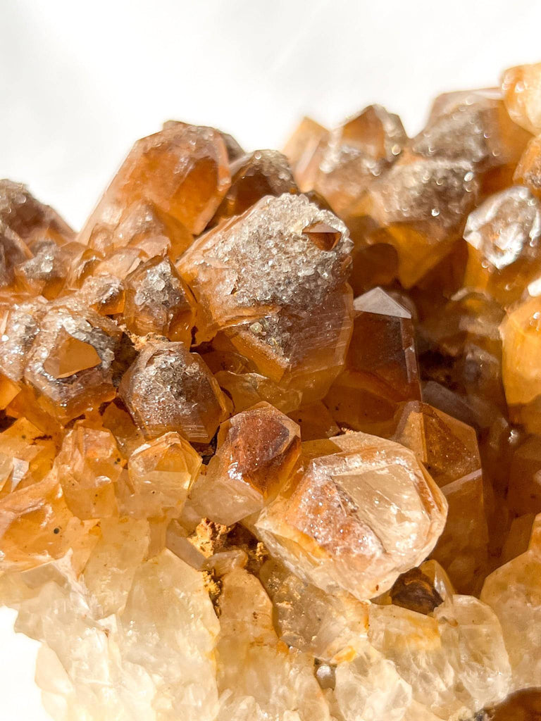Limonite Phantom Quartz Cluster - Unearthed Crystals
