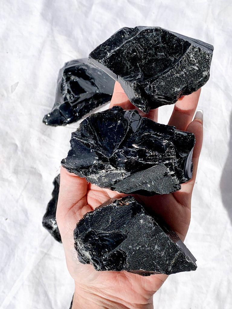 Black Obsidian Rough | Large - Unearthed Crystals