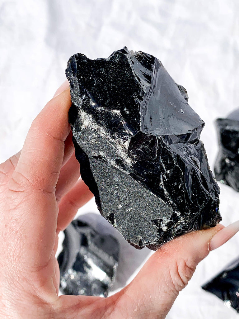 Black Obsidian Rough | Large - Unearthed Crystals