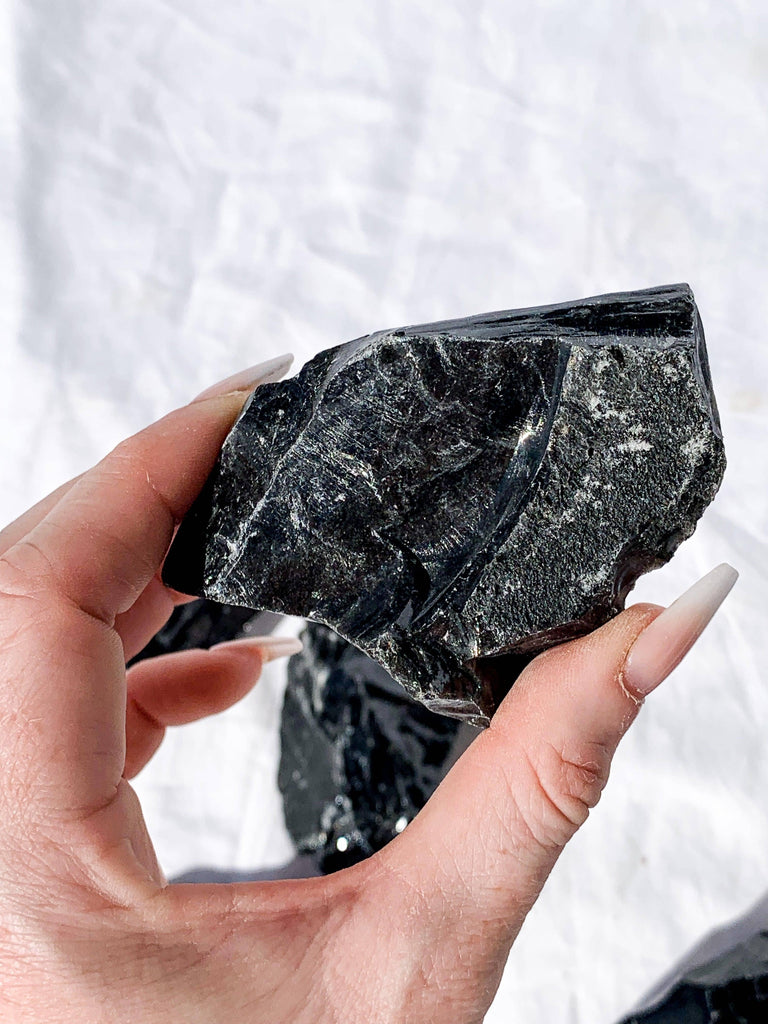 Black Obsidian Rough | Large - Unearthed Crystals