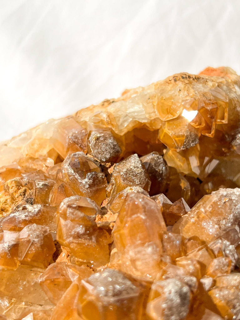 Limonite Phantom Quartz Cluster - Unearthed Crystals