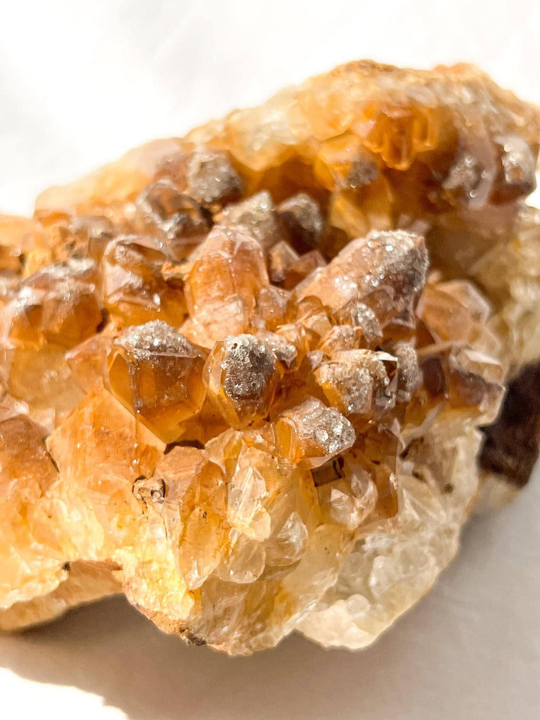 Limonite Phantom Quartz Cluster - Unearthed Crystals