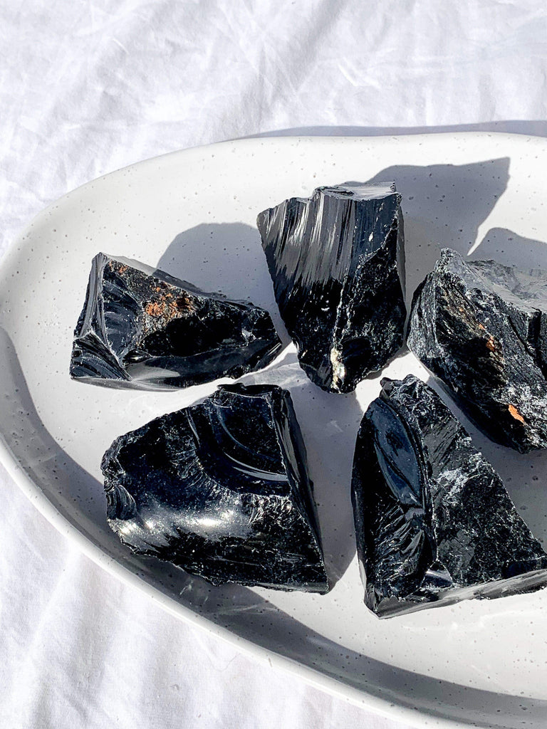 Black Obsidian Rough | Extra Large - Unearthed Crystals