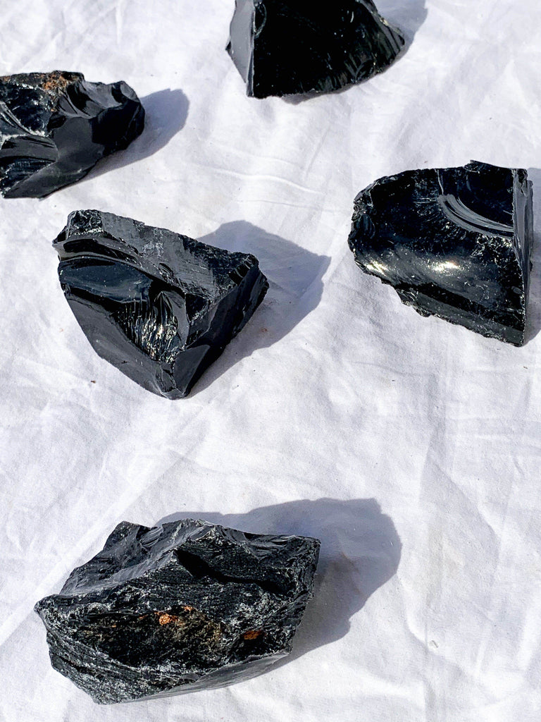 Black Obsidian Rough | Extra Large - Unearthed Crystals