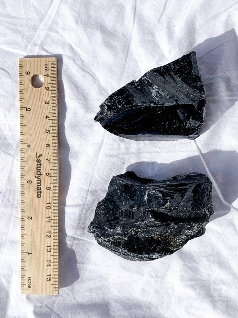 Black Obsidian Rough | Extra Large - Unearthed Crystals