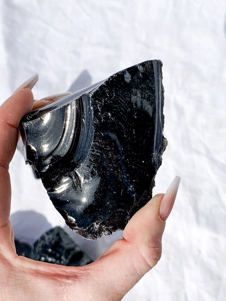 Black Obsidian Rough | Extra Large - Unearthed Crystals