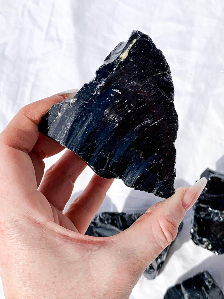 Black Obsidian Rough | Extra Large - Unearthed Crystals