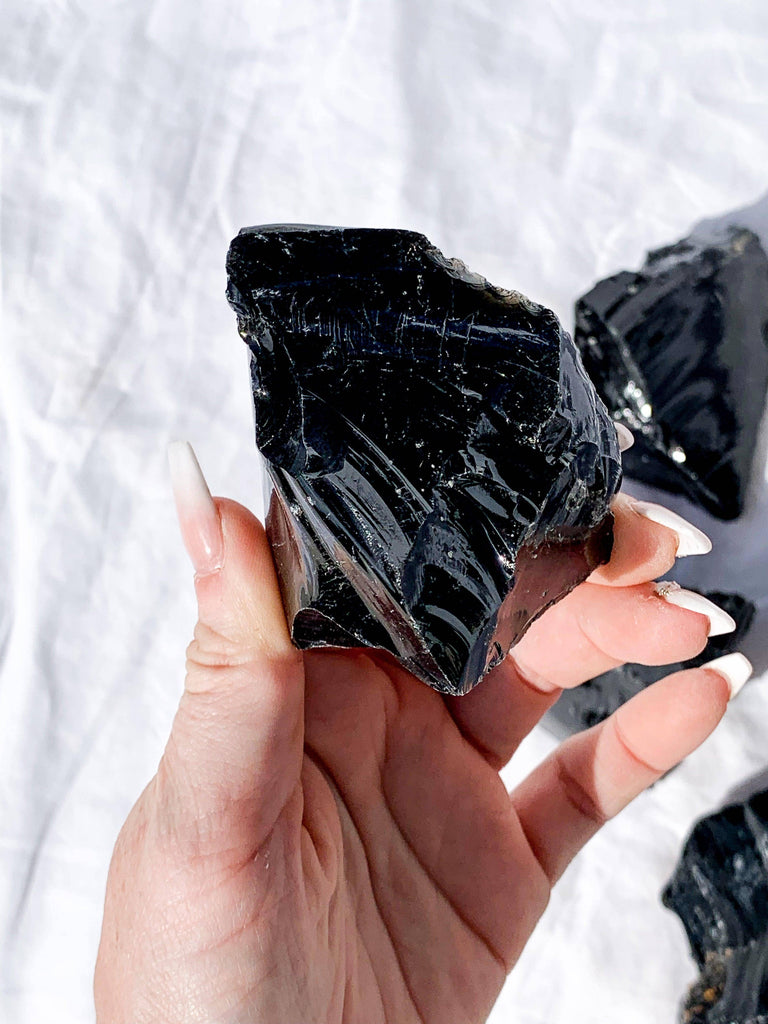 Black Obsidian Rough | Extra Large - Unearthed Crystals