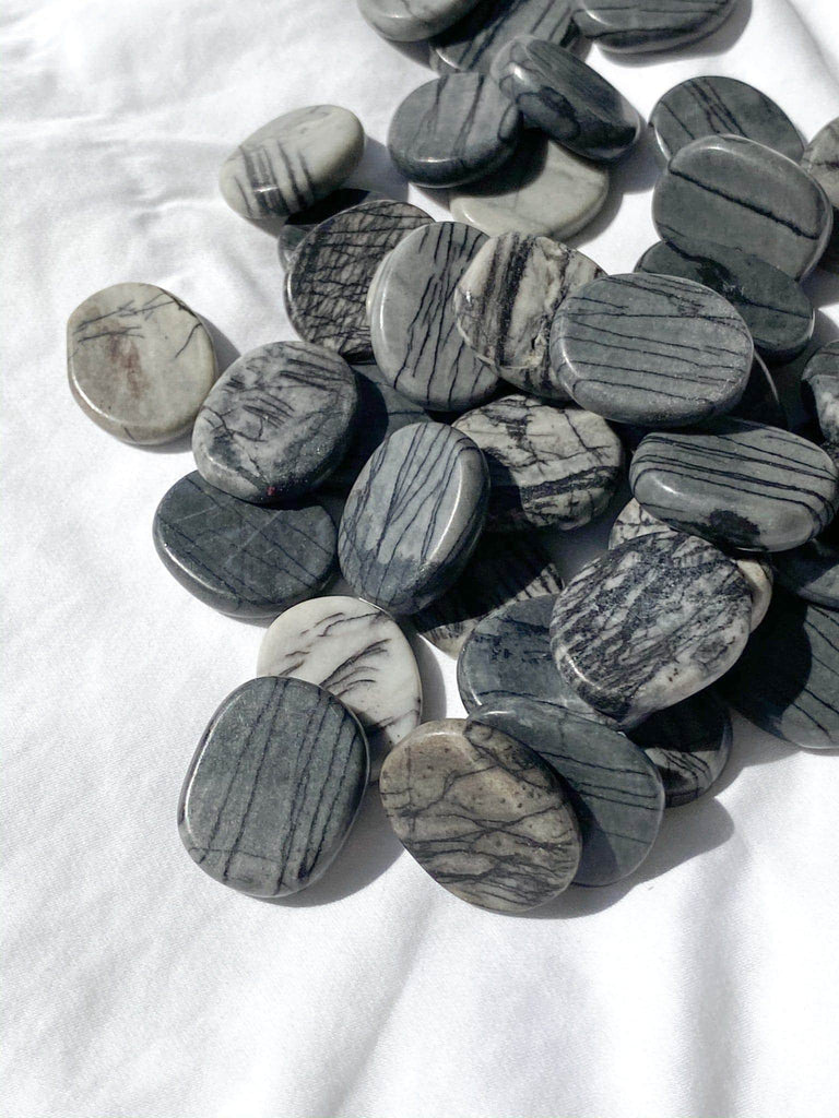 Picasso Jasper Coin - Unearthed Crystals