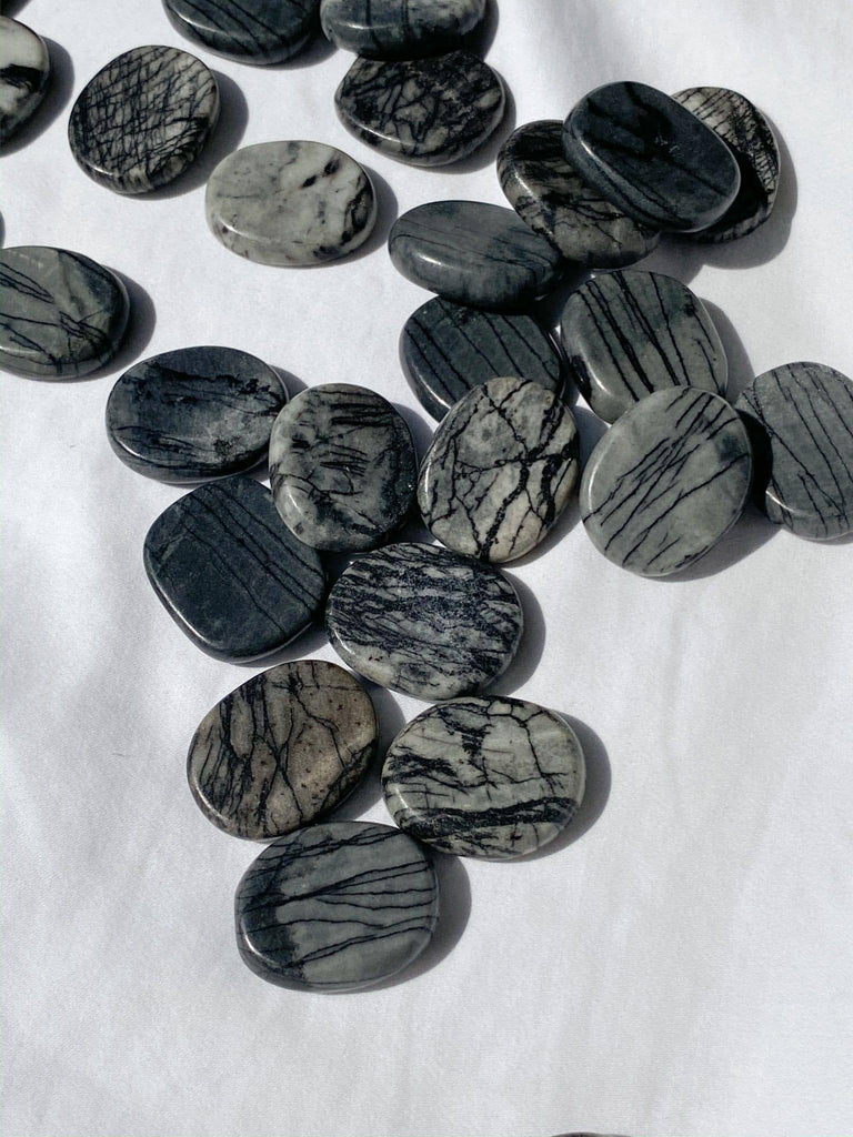 Picasso Jasper Coin - Unearthed Crystals
