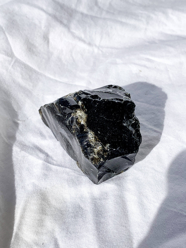 Golden Sheen Obsidian Rough | Large - Unearthed Crystals