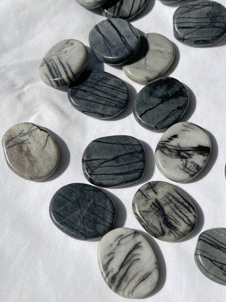 Picasso Jasper Coin - Unearthed Crystals