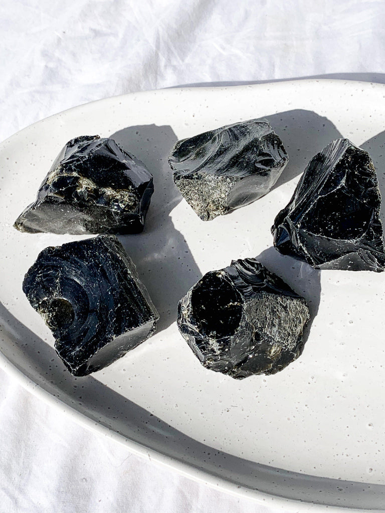 Golden Sheen Obsidian Rough | Large - Unearthed Crystals