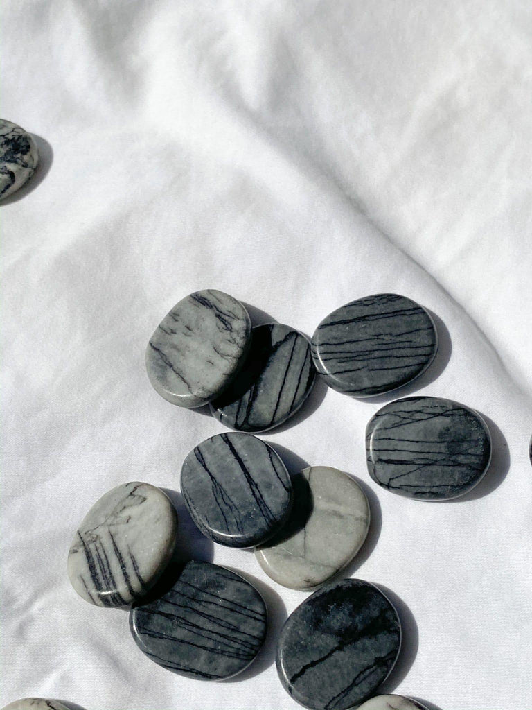 Picasso Jasper Coin - Unearthed Crystals