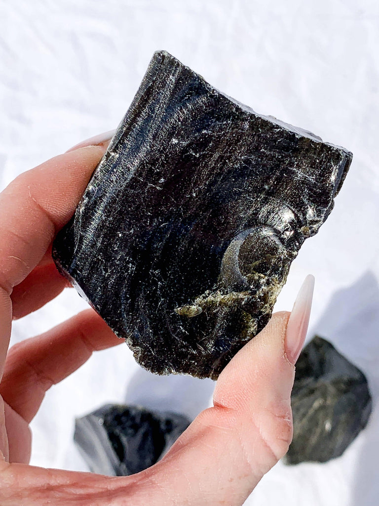 Golden Sheen Obsidian Rough | Large - Unearthed Crystals