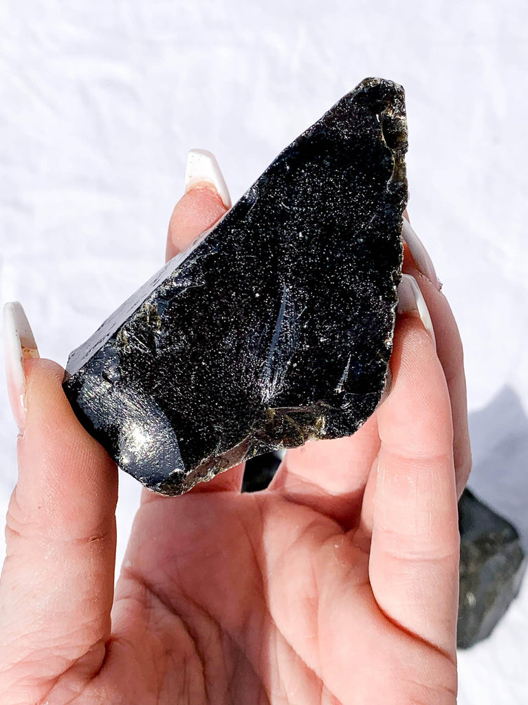 Golden Sheen Obsidian Rough | Large - Unearthed Crystals
