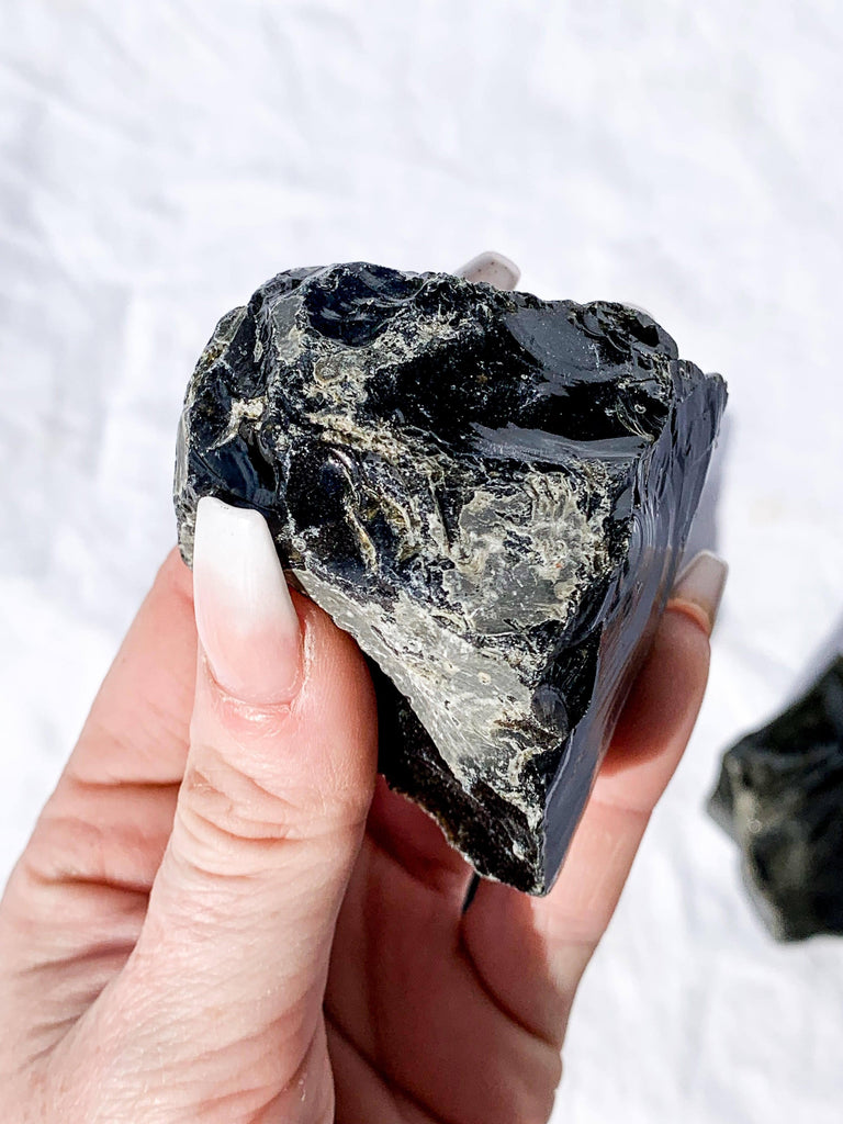 Golden Sheen Obsidian Rough | Large - Unearthed Crystals