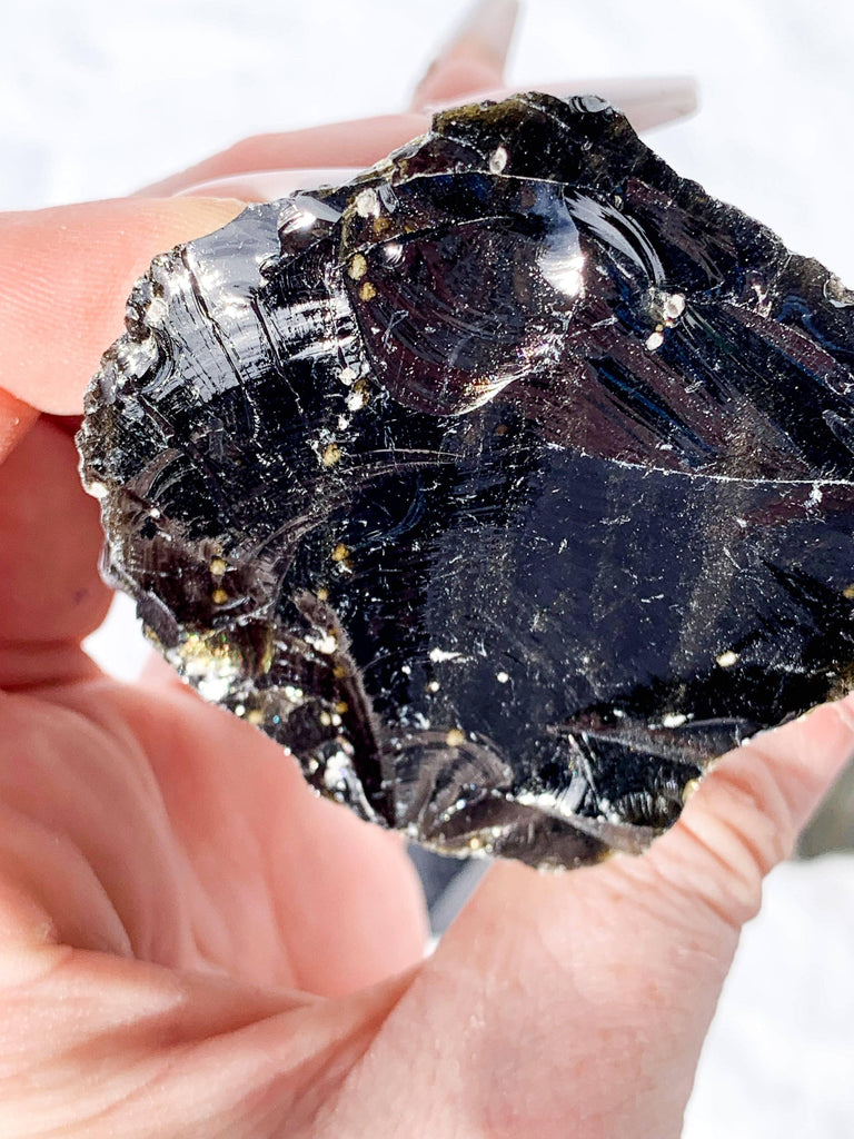 Golden Sheen Obsidian Rough | Large - Unearthed Crystals