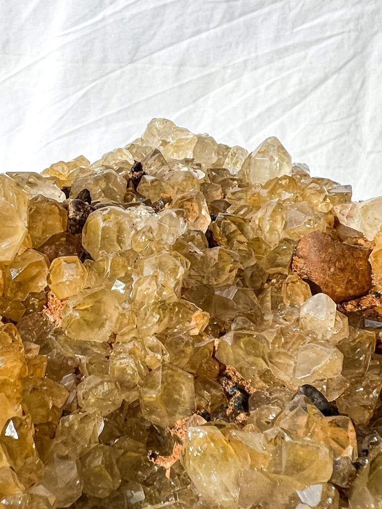Limonite Included Quartz Cluster - Unearthed Crystals