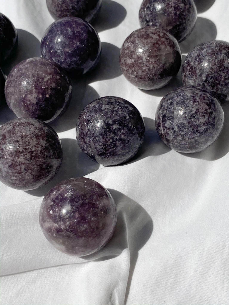 Lepidolite Sphere | Small - Unearthed Crystals