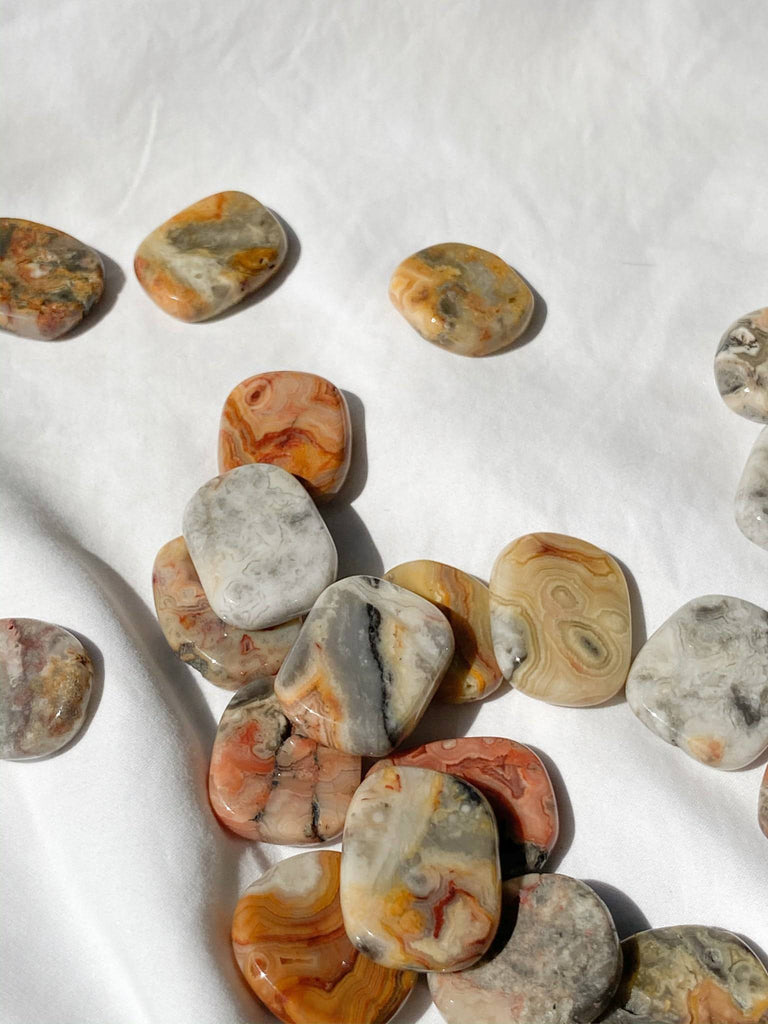 Crazy Lace Agate Coin - Unearthed Crystals