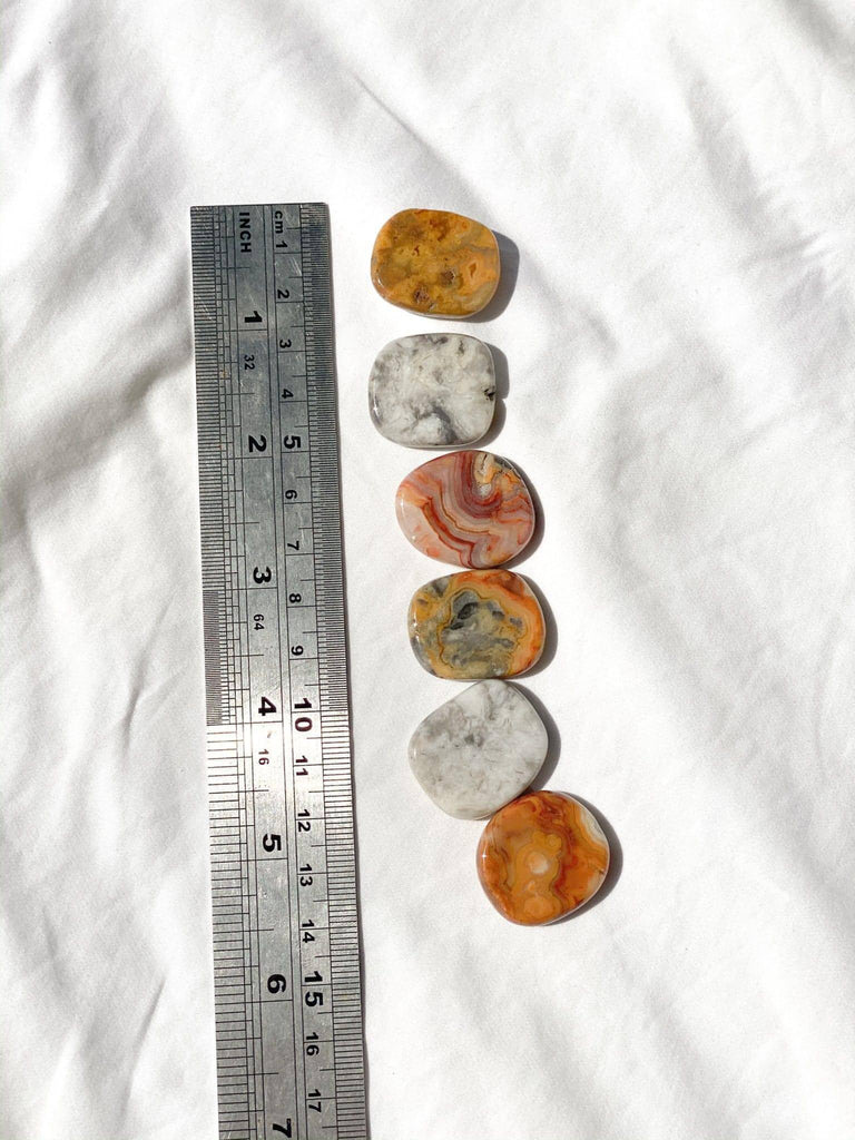 Crazy Lace Agate Coin - Unearthed Crystals