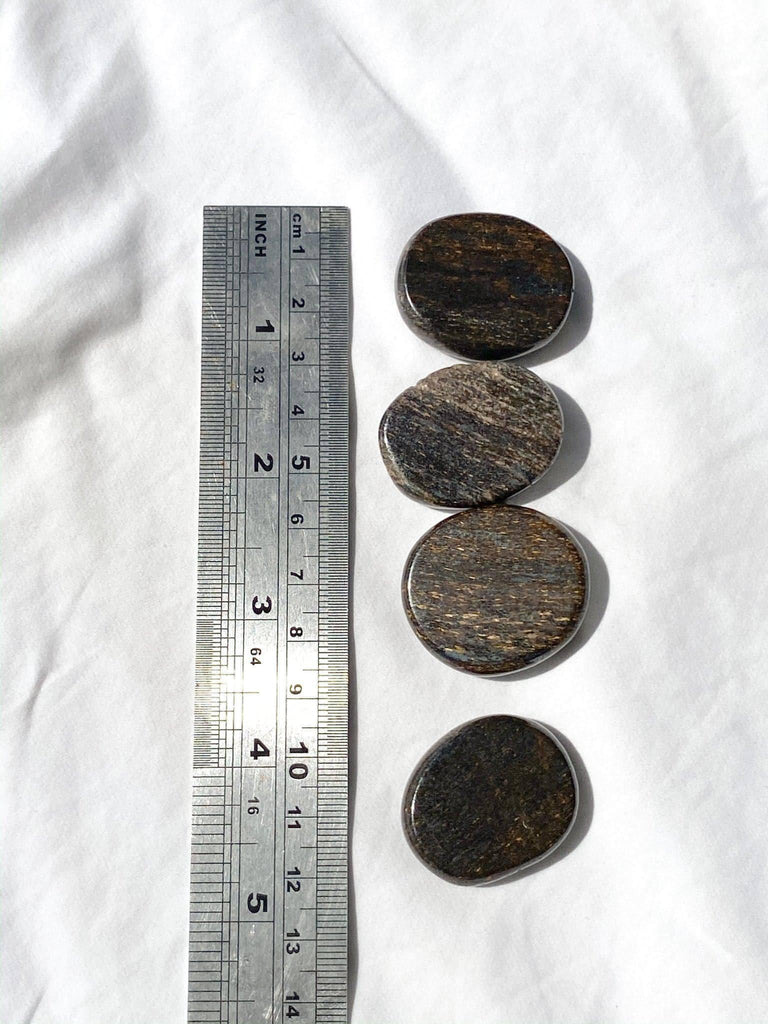 Bronzite Coin - Unearthed Crystals