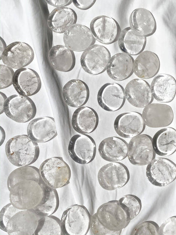 Clear Quartz Coin - Unearthed Crystals