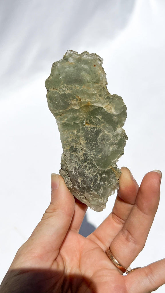 Green Fluorite with Aragonite + Pyrite Specimen - Unearthed Crystals