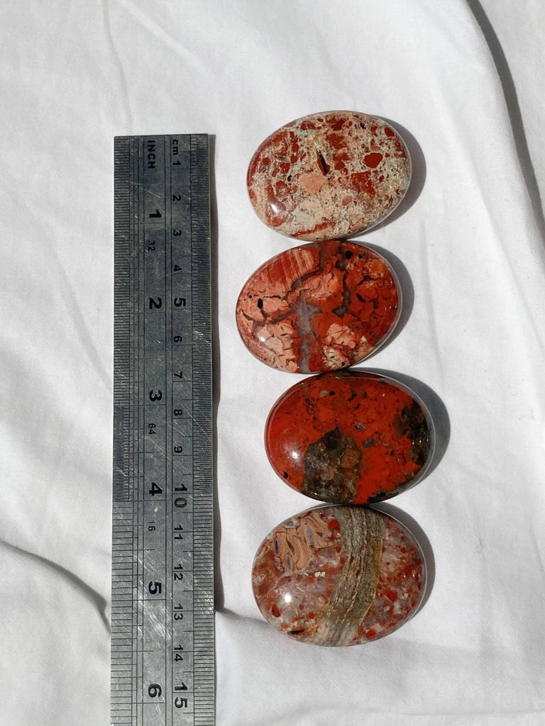 Brecciated Jasper Pillow Palm Stone - Unearthed Crystals