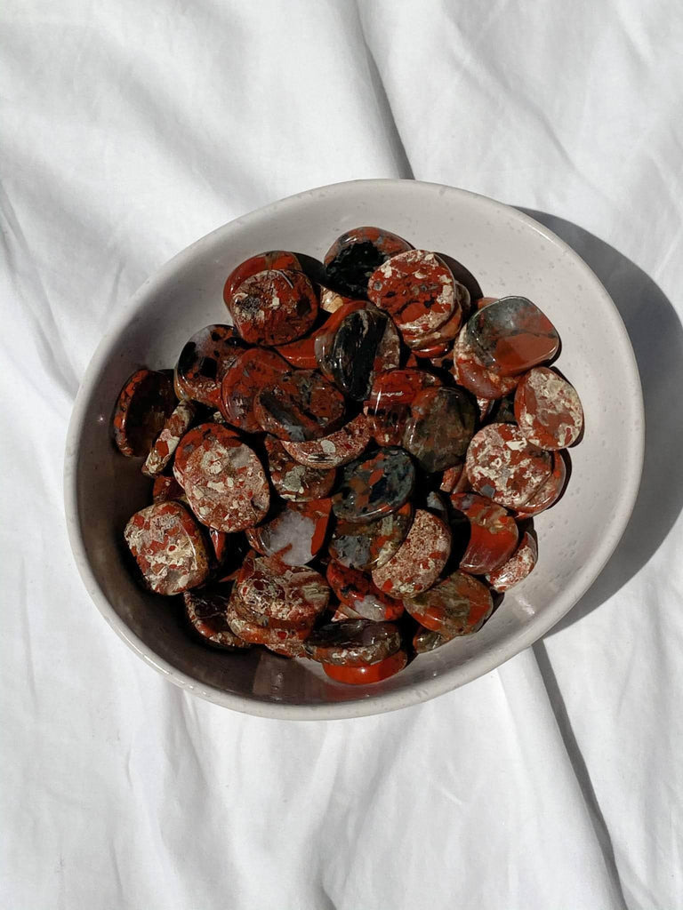 Brecciated Jasper Coin | Large - Unearthed Crystals