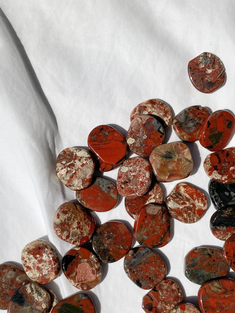 Brecciated Jasper Coin | Large - Unearthed Crystals