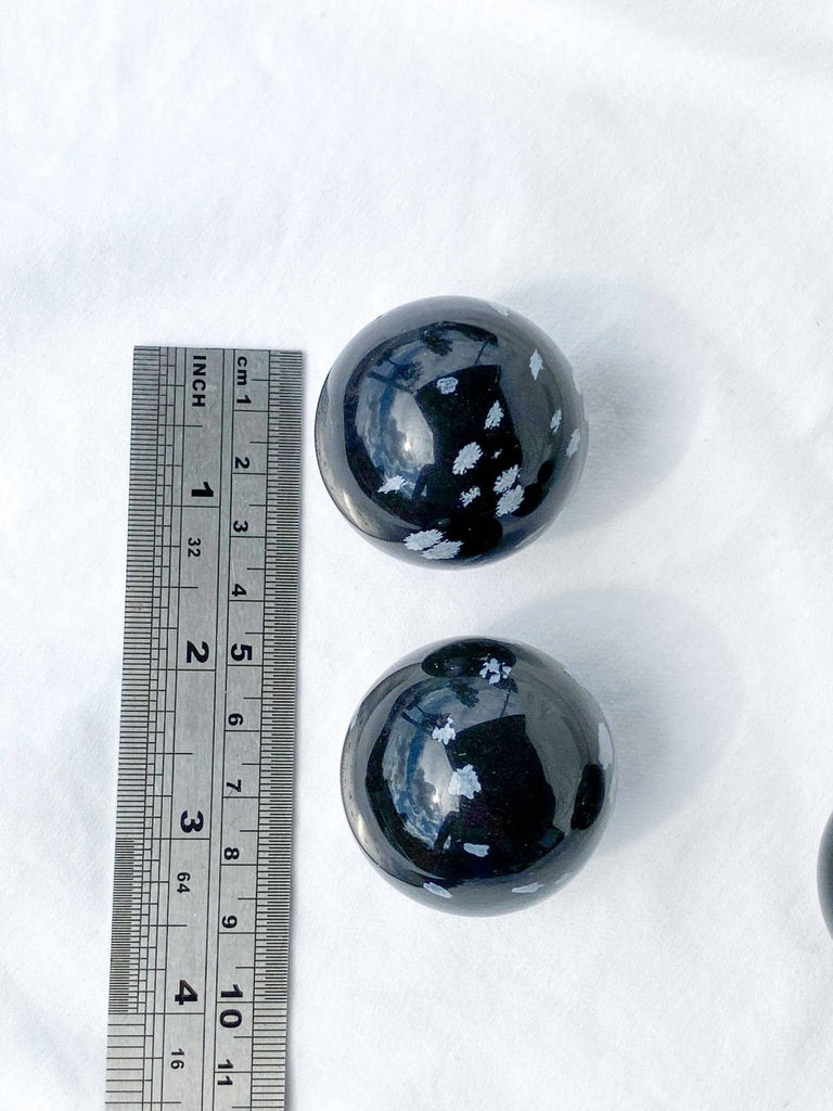 Snowflake Obsidian Sphere | Medium - Unearthed Crystals
