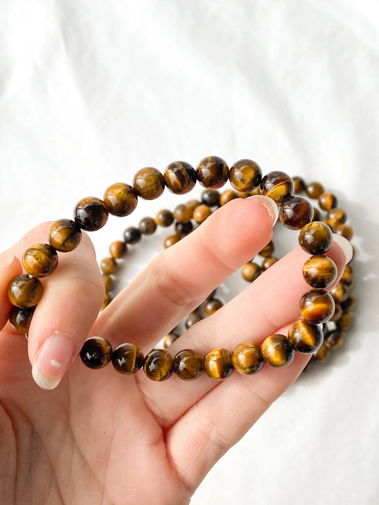 Tiger Eye Bead Stretch Bracelet | 8mm - Unearthed Crystals