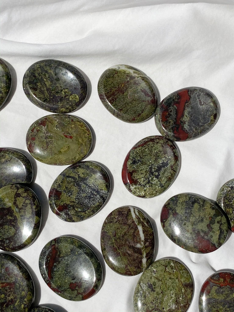 Dragon Blood Jasper Worry Stone | Large - Unearthed Crystals
