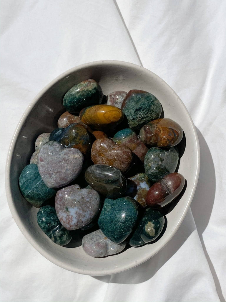 Ocean Jasper Heart | Medium - Unearthed Crystals