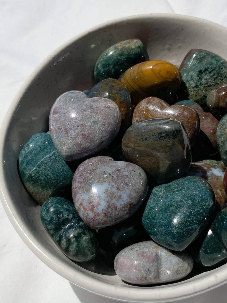 Ocean Jasper Heart | Medium - Unearthed Crystals
