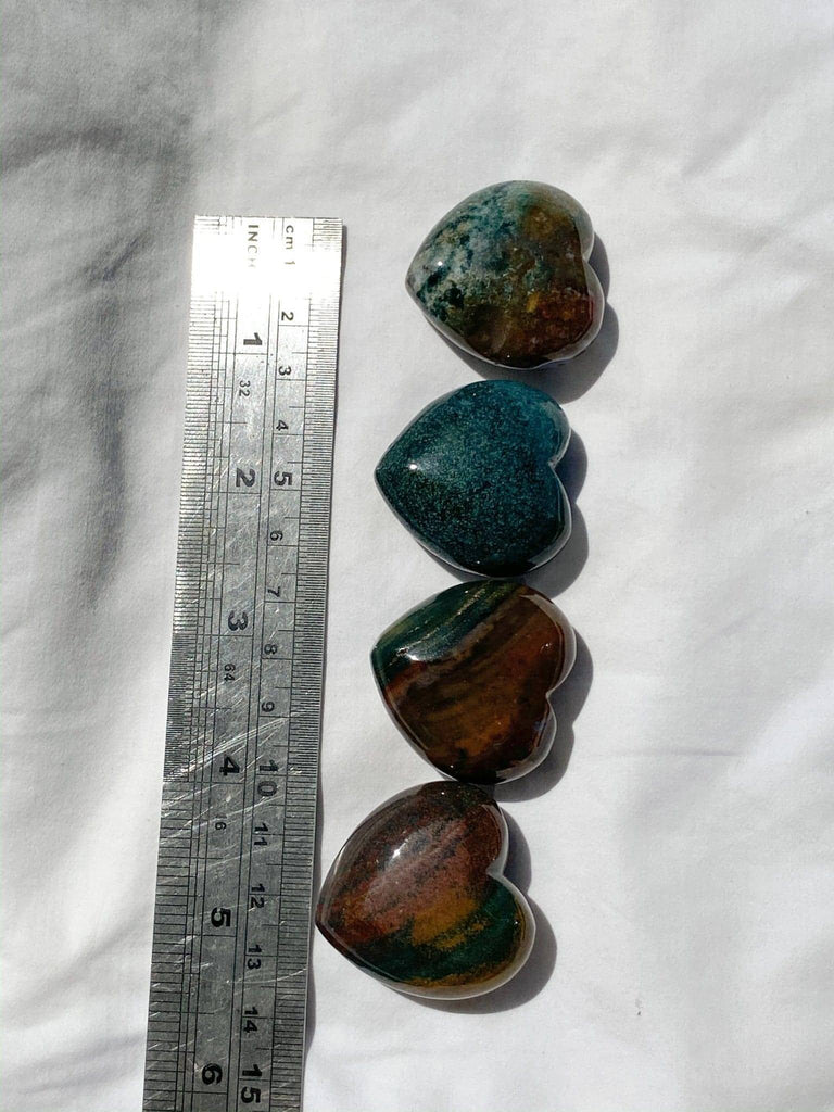 Ocean Jasper Heart | Medium - Unearthed Crystals