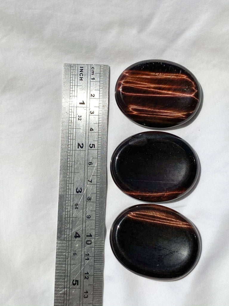 Red Tiger Eye Worry Stone | Large - Unearthed Crystals