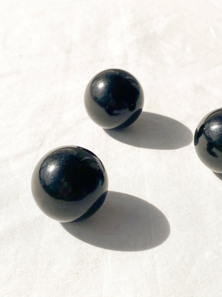 Jet Stone Sphere | Small - Unearthed Crystals