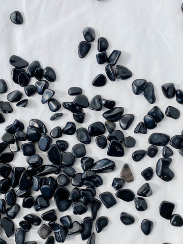 Black Obsidian Tumbles | Mini | Pack of 5 - Unearthed Crystals