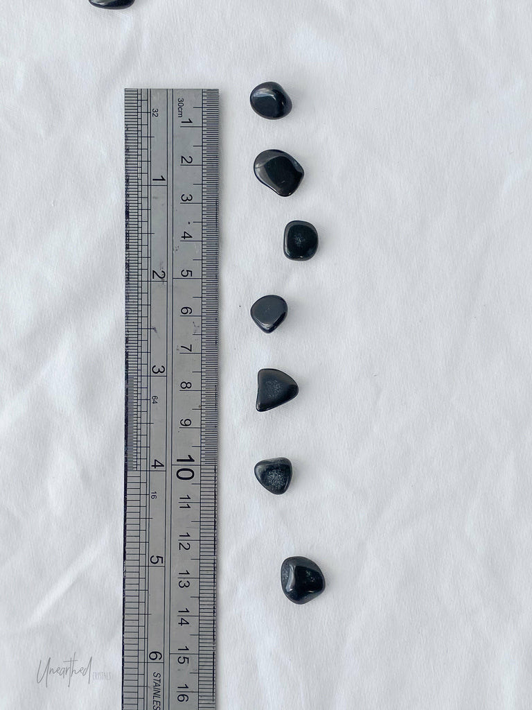 Black Obsidian Tumbles | Mini | Pack of 5 - Unearthed Crystals