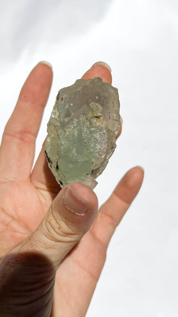 Green Fluorite with Aragonite + Pyrite Specimen - Unearthed Crystals