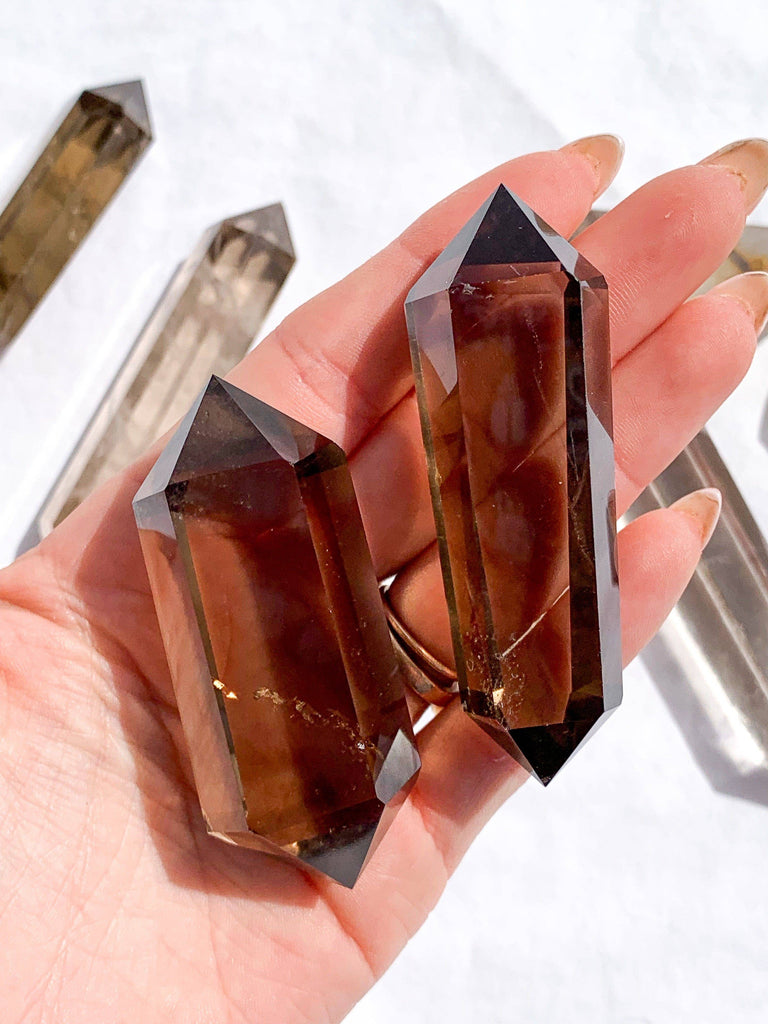 Smokey Quartz Double Terminated Point | Medium - Unearthed Crystals