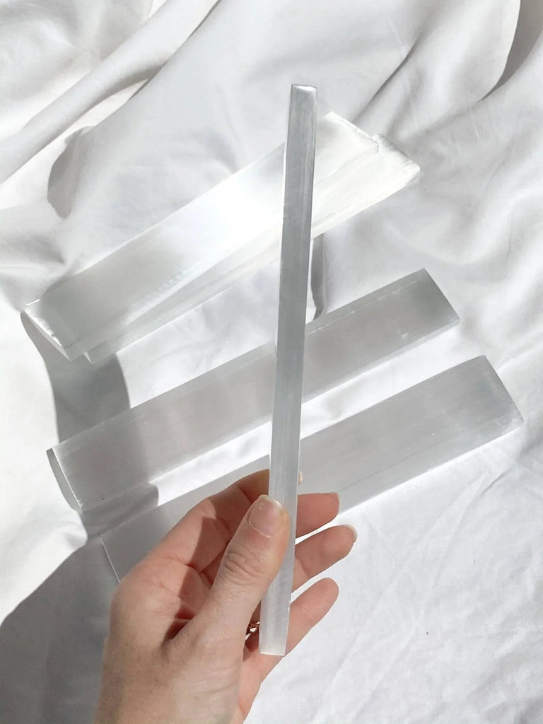 Selenite Polished Charging Rod - Unearthed Crystals