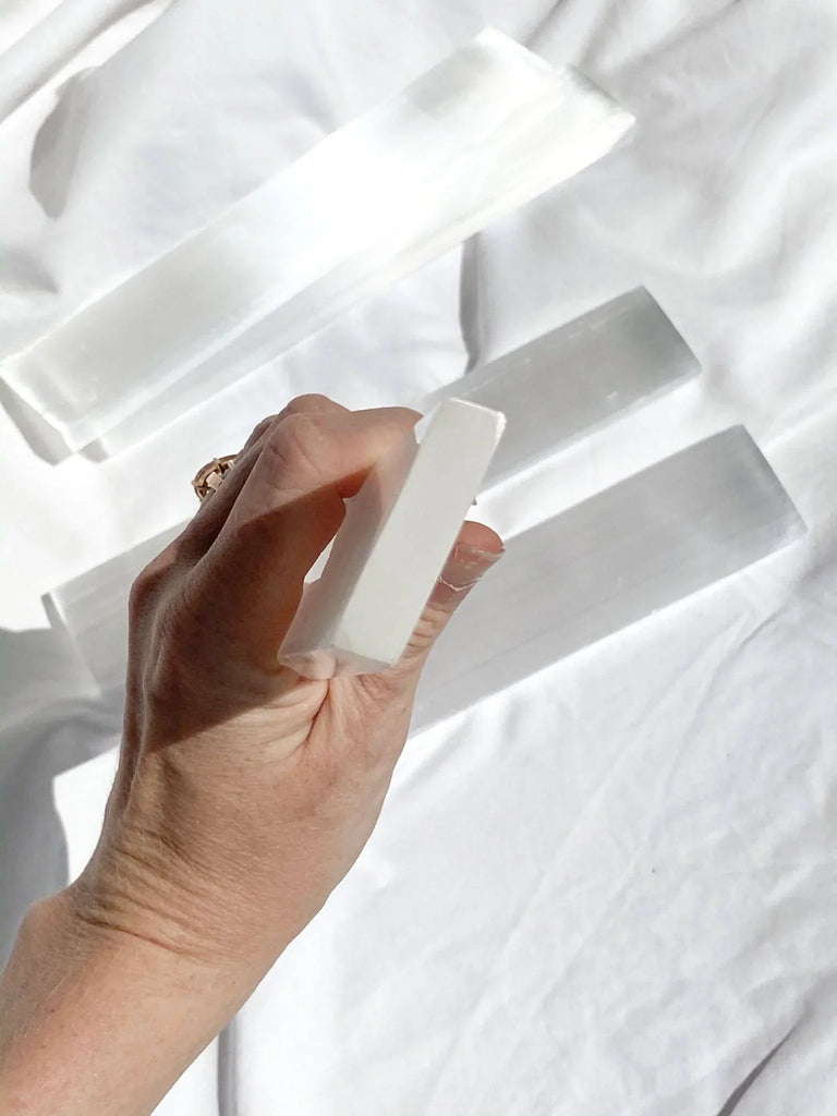 Selenite Polished Charging Rod - Unearthed Crystals